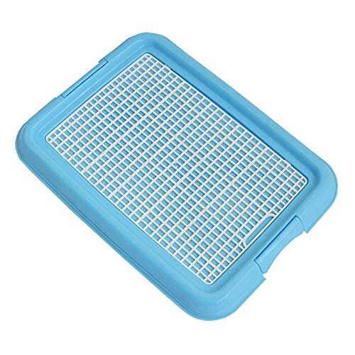 GSDJU Removable,Portable,HYGIENIC,apartments,patios,porch,balcony,Mesh Grid Flat Column Pet Dog Toilet Dogs Training Toilet Tray Mat Easy Cleaning